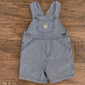 Carhartt Striped Toddler Shortalls (3T)